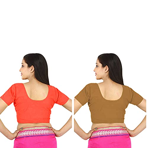 Image of Namita Women's Rubia Cotton Solid Half Sleeve Blouse
