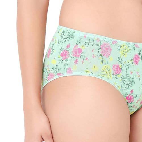 Image of juliet Cotton Hipster Premium Panties Set of 5 Full Coverage Stretchable Fabric