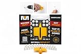 FIX Drywall Anchor Holes Fast - MudPlugz Drywall Hole Repair Kit - No Mesh - No Spackle - Professional Small Hole Wall Patch Kit - 36 Plugs - Reusable Prep Tool - Quick and Easy