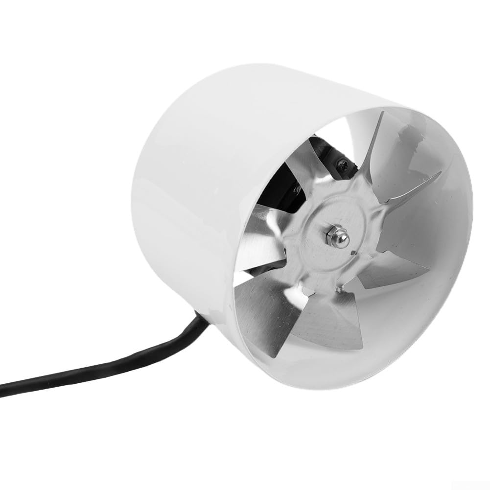 Ventilador extractor de 100 mm, ventilador de conducto extractor de humo, ventilador de tubería en línea de 140 M³/h, ventilador de escape circular de 4 pulgadas, ventilador presurizado para conducto