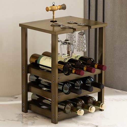 Soporte para botellas de vino de madera para 9-16 botellas miniatura 1