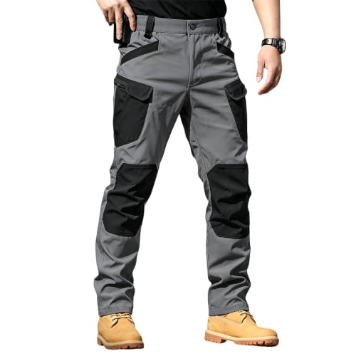 Men's Work Pants Ripstop Waterproof Construction Tactical Cargo Pants - image 1