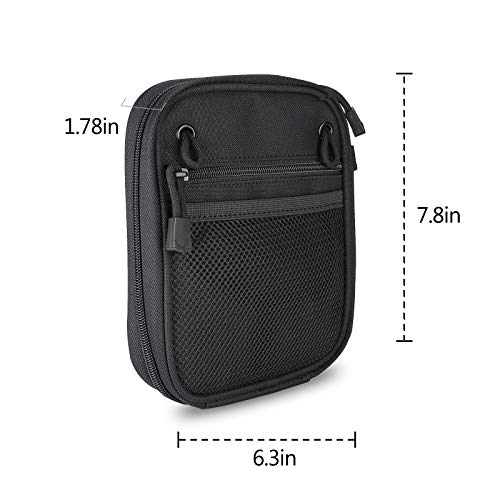 Procase Concealed Gun Pouch, Multipurpose Carry Pistol Holster Fanny Pack Waist Bag For Handgun With Belt Loops -Medium, Black #TOP1