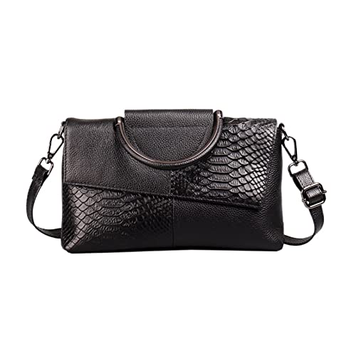 Bolso bandolera de cuero para mujer RajoNN verde, bolso de mano versátil de 10x6 pulgadas.