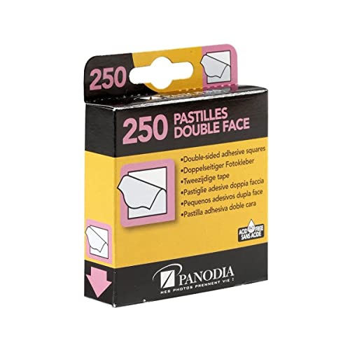Panodia - Boîte De 250 Pastilles Adhésives Double-face - Idéales Pour Albums Photo Scrapbooking Et Projets Créatifs - Excellente Adhésion Sur Divers Supports -...