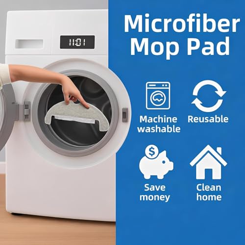 Image of AutoStory 2pcs Washable Reusable Replacement Mop Pads for Dreame D10 Plus Gen 2 Robot Vacuum Cleaner, Compatible for Dreame Bot D10 Plus Gen 2 / RLS3D / Z10 Pro / L10 Plus Robot Vacuum Cleaner