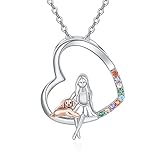 Palpitate Collares de perro de plata de ley 925 para mascotas, regalos para mujeres amantes de los perros, plata de ley, circonita cúbica