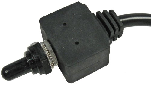 Pico 5589PT 12 Volt 25 Amp Momentary On-Off-Momentary On Waterproof Toggle With Boot SPDT - 3 Position 1 Per Package