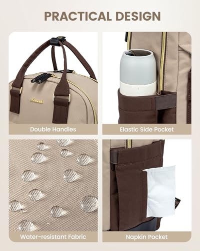 Image of LOVEVOOK Laptop Backpack for Women Girls, 15.6 Inch Waterproof Computer Backpack Student School Cute Bookbag Computer Bag
