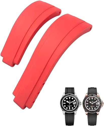 Bracelet de montre en caoutchouc 20mm 21mm pour Rolex Daytona