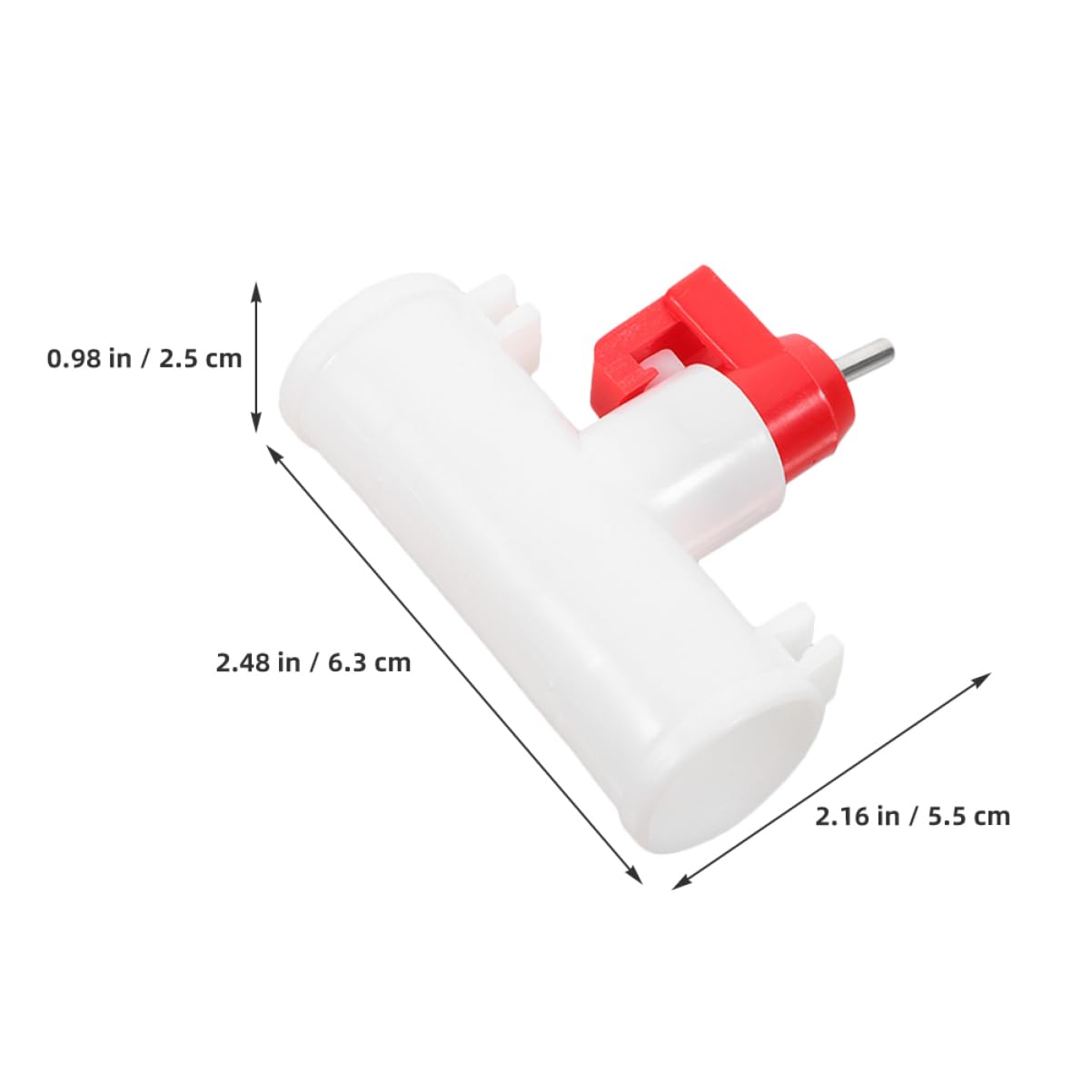 ifundom 10Pcs Automatic Poultry Waterer with Dual Head Ball Valve Easy Clean Chicken Drinking Nipples for Efficient Hydration Chicken Saving for Poultry Farming