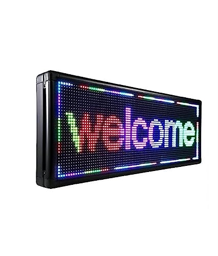 Panneau d'affichage numérique à LED programmable USB avec texte défilant multicolore haute résolution