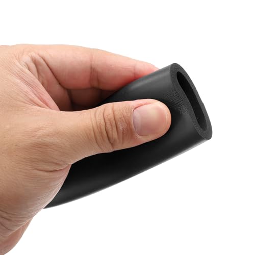 Image of uxcell Foam Tubing for Handle Grip Support, 36mm ID 46mm OD 1m Length Black