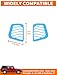 Savadicar Sky Blue Interior Accessories - Dashboard Side Air Vent Trim Cover for 2018-2023 Jeep Wrangler JL JLU 4XE & Gladiator JT - Solid Color Interior Decor Upgrade Option, 2-Piece