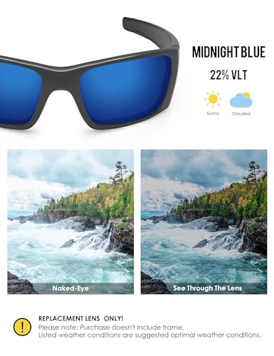 Image of BLAZERBUCK Anti-salt Polarized Replacement Lenses for Oakley Fuel Cell OO9096 Sunglass