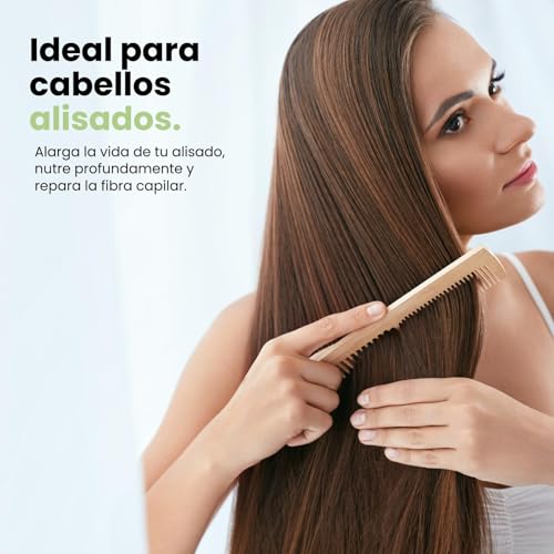 Kit Champu sin sulfatos ni parabenos con mascarilla pelo reparadora y crema protectora - Postalisado Organico Vegano Profesional para tratamiento hidratante y Reparador - Anti Frizz, Nutritivo y Suave - imagen 5