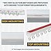 AJAZZ 100% Blackout Accordion Door Curtains Magnetic Door Curtain Blackout Curtains for Bedroom, Doorway Curtain Sets Included Tracks (1Panel, 43W x 79 L, Cream White)