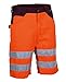 Produktbild Cofra Warnschutz Shorts Visible V074 kurze Arbeitshose in Signalfarbe, Größe 60, gelb/marine, 40-00V07400-60