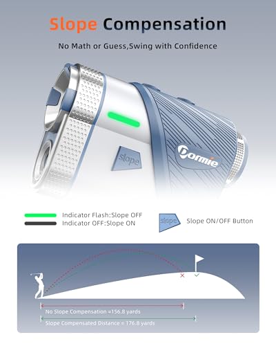 Golf Rangefinder with Slope and Vibration