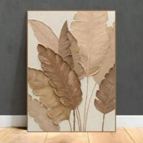Toile de plantes 21x30 cm art mural moderne minimaliste floral