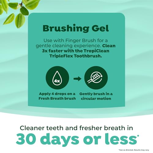 TropiClean Fresh Breath Toothbrush and Toothpaste Kit for Puppies, Teeth Cleaning Kit to Prevent Plaque & Tartar, Breath Freshener, Dog Dental Care - Thumbnail 6