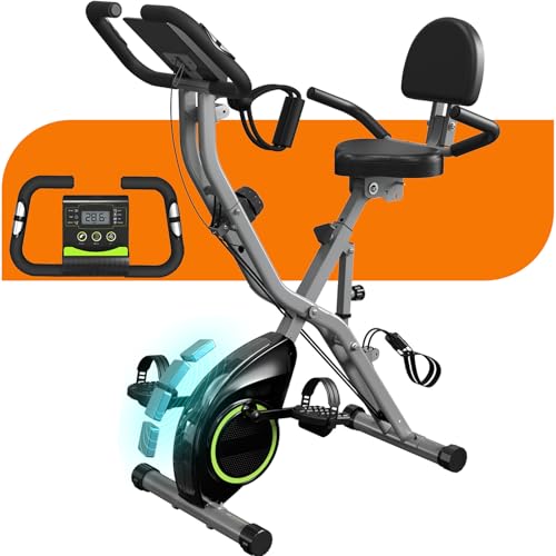 Exercise Bike for Seniors 5-in-1 Foldable Stationary Bike