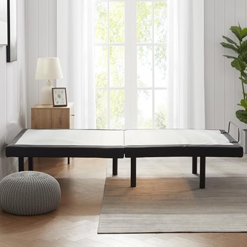 Image of Nestl Twin XL Adjustable Bed Frame with Massage and Wireless Remote, Electric Base with Head and Foot Incline, Zero Gravity, USB Ports, Under Bed LED, No Box Spring Needed