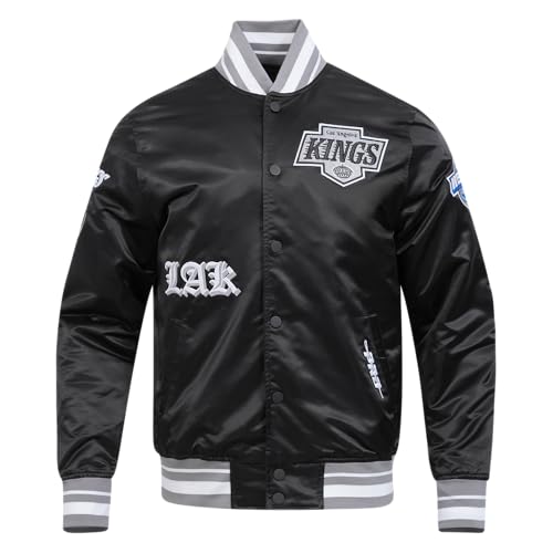 Image of Pro Standard Mens NHL Old English Satin Jacket