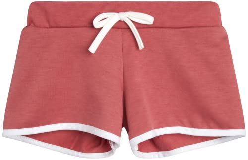 Sweet Hearts Girls' Active Shorts - 4 Pack French Terry Athletic Gym Dolphin Shorts: Made in USA (7-16)4