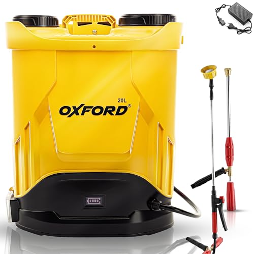Image of Tomahawk Oxford DOB-2008 20L Battery Operated Agricultural Sprayer | Double Motor, Dual Switch | 12V 12Ah Battery | Heavy-Duty Electric Sprayer with Long Lance & 4 Nozzles