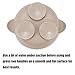 PandaEar 3 Pack Silicone Suction Baby Bowls & 3 Baby Feeding Spoons | Non-Slip Stay Put Bowls & Soft Silicone First Stage Spoons for Toddlers, BPA-Free Baby Led Weaning Set (Linen Brown Tan)