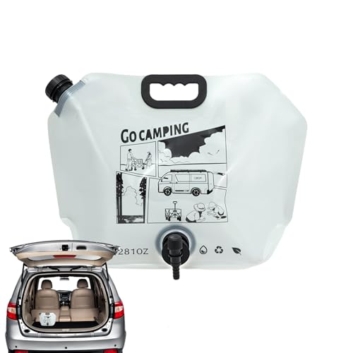Genérico Contenedor de Agua para Camping | Bolsa Plegable Portátil con Grifo - 8L Bolsa De Reserva para Beber Impermeable De Gran Capacidad para Senderismo Montañismo Ciclismo Caza