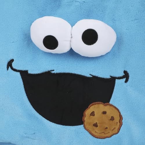 Bolso tote peludo Cookie Monster azul miniatura 3