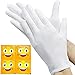 Produktbild ANDSTON 12 Paar Weiße Handschuhe Baumwolle, Care Baumwollhandschuhe, Stoff Handschuhe Weiss, Bequem und Atmungsaktiv, für Hautpflege, Schmuck Untersuchen, Tägliche Arbeit Usw(Size:XL)