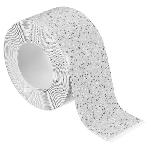 Image of PATIKIL Caulk Tape 1.5 inch x 16 Ft, Self Adhesive Sealing Tape Waterproof Toilet Tub Caulk Sealant Strip Sealing Trim for Kitchen Bathroom Toilet Bathtub Sink Countertop, Deep Grey