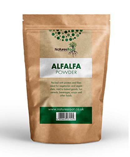 Premium Alfalfa Powder 500G By Natures Root - Green Superfood Detox For Smoothies & Juices