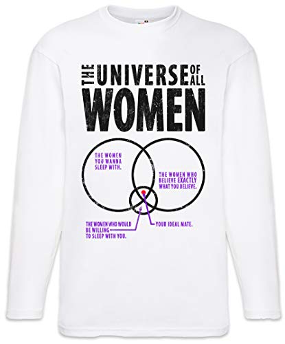 T-Shirt à Manches Longues The Universe of Women Logo I Urban Backwoods Noir en Coton