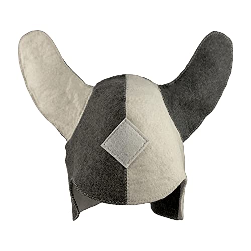 Cappello da sauna modello vichingo in feltro di lana