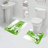 🔥 Matériau : Ce jeu de tapis de bain est fabriqué en microfibre de haute qualité, il est très doux et confortable, absorbe rapidement l'eau et protège vos pieds du sol froid.