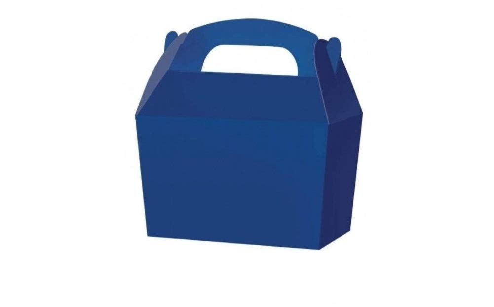 Playwrite Blue Treat Boxes - Wedding Favour Cupcake Gift Party Box - Choose From 13 Colours (12, )