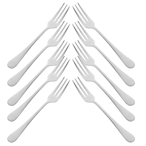 Unomor 12-piece Stainless Steel Fruit Forks Mini Appetizer Forks for Desserts Tasting Snacks Salad Home Restaurant