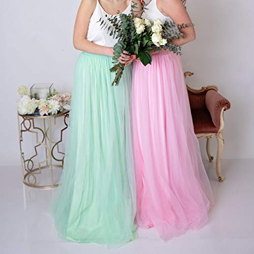 WDPL 3 Layers Soft Tulle Skirt Maxi Long Bridal Wedding Skirts for Women2