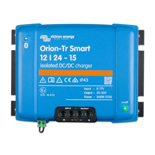 Victron Energy Orion-Tr Smart DC to DC Charger (Bluetooth), 12/24-Volt 15 amp 360-Watt