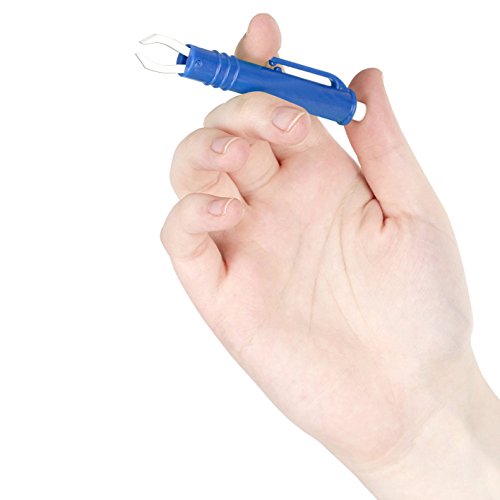 innoGadgets® Zeckenzange [2X] | Zecken entfernen im Handumdrehen | mit Micro-Haken | Blau