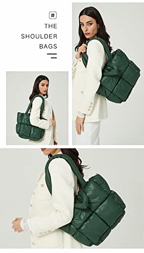 Bolso tote acolchado grande y liviano para mujer miniatura 5