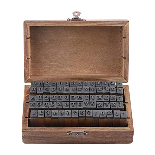 Preescolar, Toy Vipxyc Sellos de Letras de Madera, Letras del Alfabeto de Madera Vintage, Sellos de Goma para Hacer Tarjetas de cumpleaños