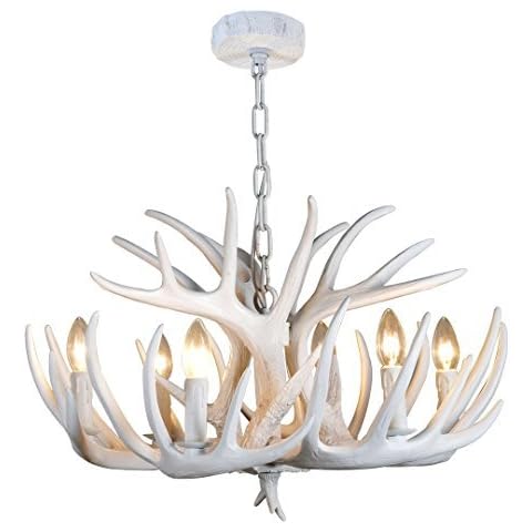 EFFORTINC 6-Light Antler Chandelier Cover