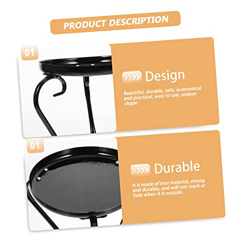 Étagère pour pot de fleurs robuste et stable, support intérieur et extérieur