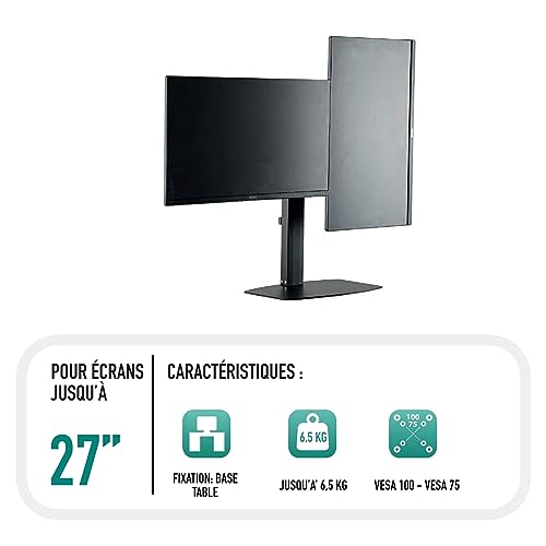 Support avec ressort à gaz Ewent pour double écran PC 13 à 32 pouces - 3