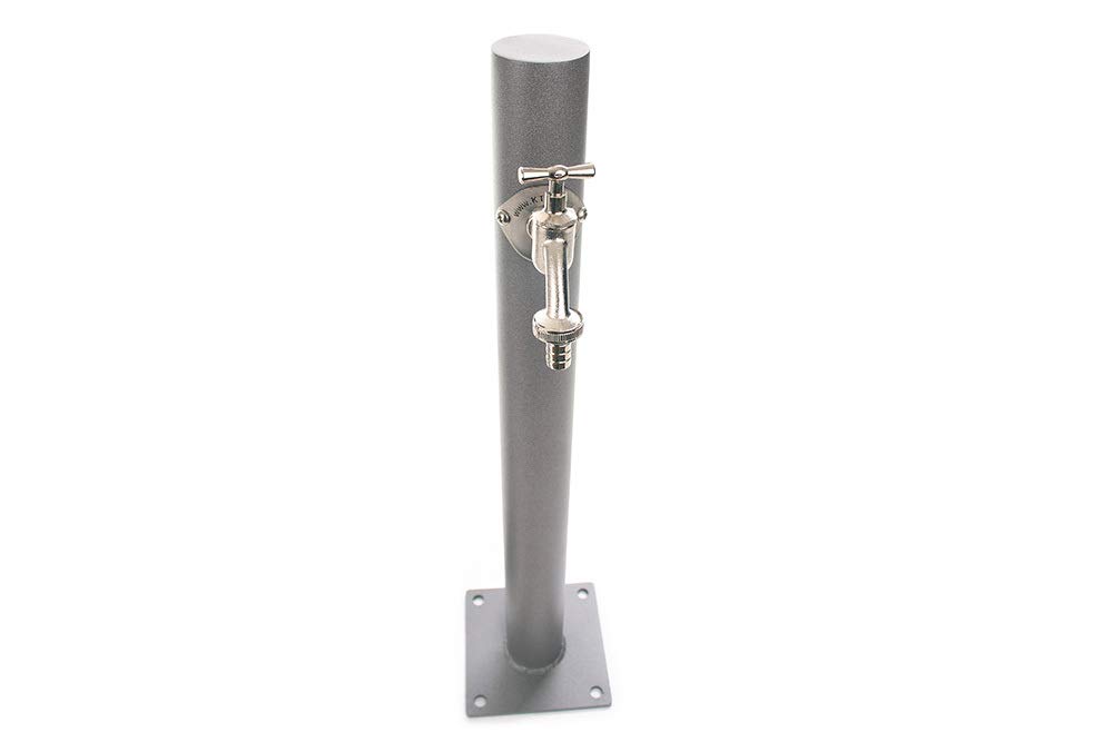 Colonna D'acqua Per Irrigazione KTC Tec TSQG 650 – Rettangolare, Colore Antracite, Acciaio, Kit Di Montaggio Incluso, Personalizzabile